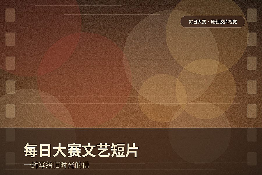 每日大赛视频封面：文艺短片：写给旧时光的一封信